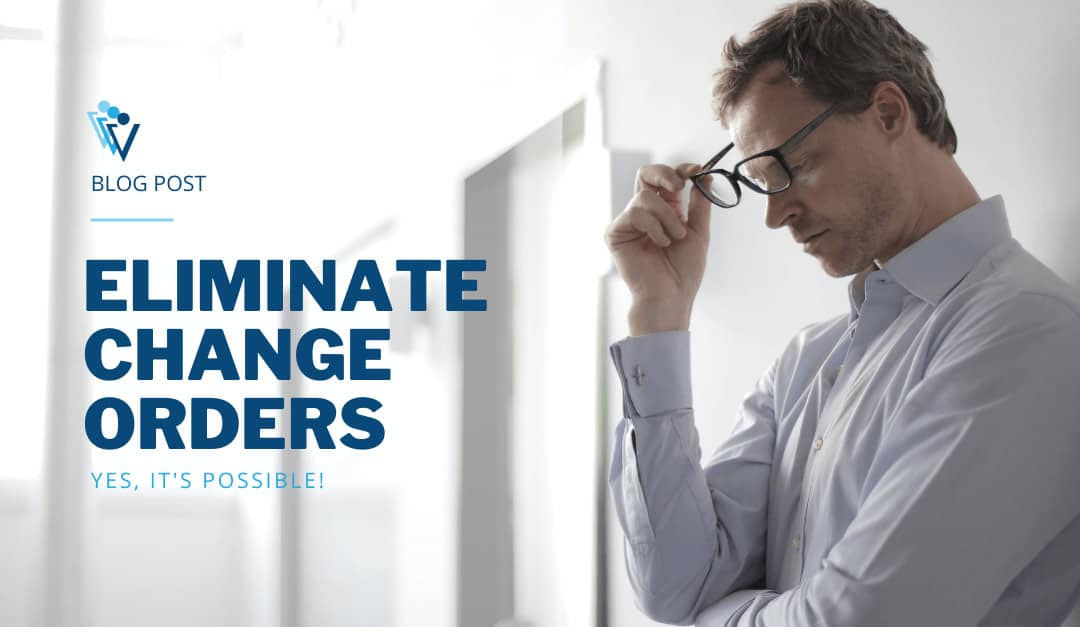 Eliminate Change Orders | Businessman with glasses in deep thought