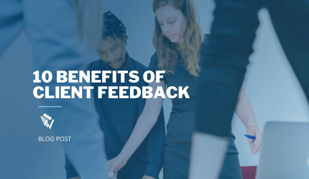 Standup meeting on the 10 benefits of client feedback