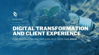 Digital transformations and Client experience | A plant growing in a lightbulb