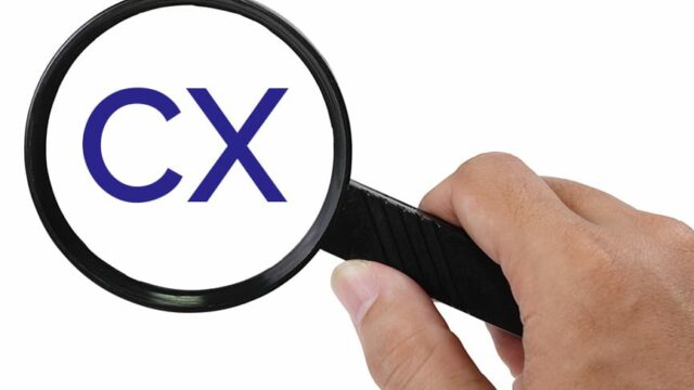 Magnifying glass over CX