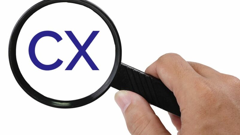 Magnifying glass over CX